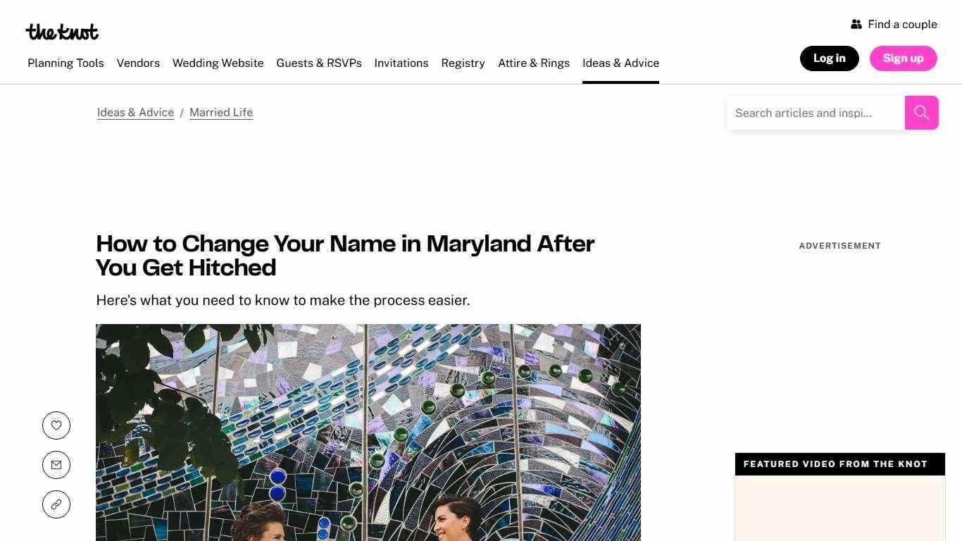 All About Name Changes in Maryland After Marriage